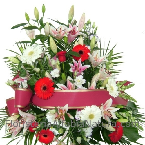 Centro Funerario Rojo Variado
